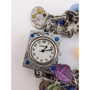 Vintage Chico's Women Fashion Fun Bracelet Quartz Analog 25mm Watch 6"